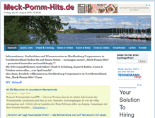 Tablet Screenshot of meck-pomm-hits.de